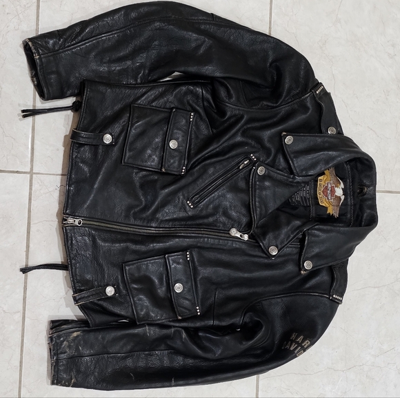 Harley-Davidson Jackets & Blazers - Vintage Harley-Davidson Black Leather Jacket